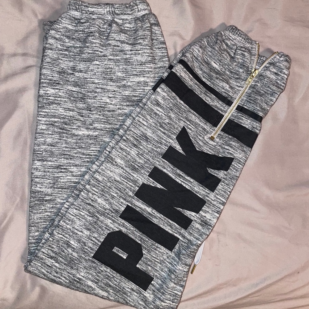 PINK Gray sweatpants